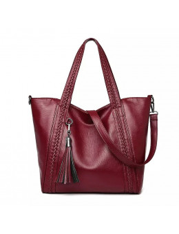Женская кожаная сумка 1772 RED